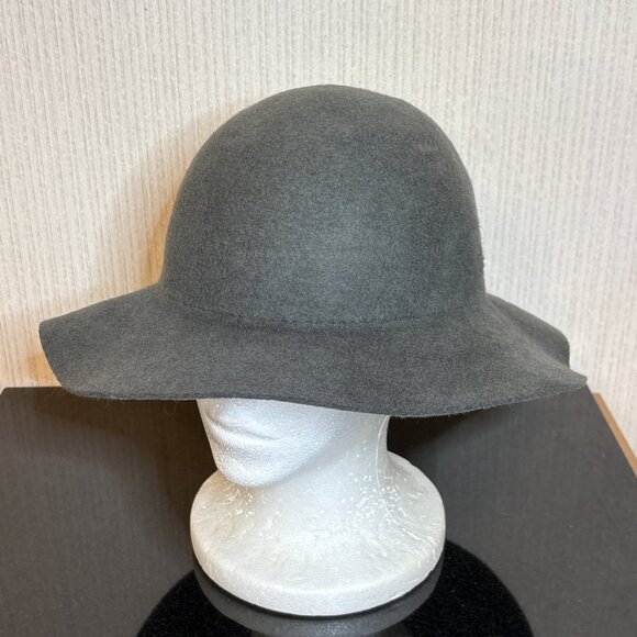 Yellow 108 Fedora Medium 100% Wool Floppy Autumn Hat Unisex USA Made Reclaimed - Picture 2 of 11